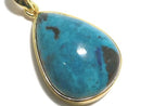 [Video][One of a kind] Chrysocolla AAA Pendant 18KGP NO.98