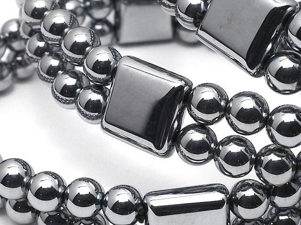 [Video] Terahertz 2-Hole Square 12x12x5.5mm & Round 6mm Bracelet
