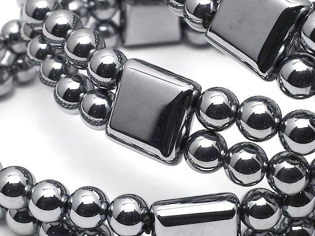[Video] Terahertz 2-Hole Square 12x12x5.5mm & Round 6mm Bracelet