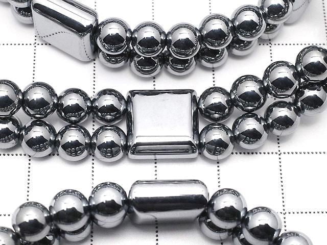 [Video] Terahertz 2-Hole Square 12x12x5.5mm & Round 6mm Bracelet