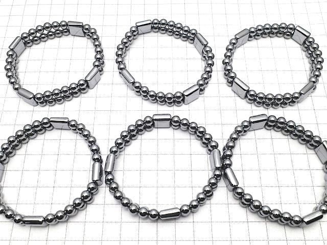 [Video] Terahertz 2-Hole Square 12x12x5.5mm & Round 6mm Bracelet
