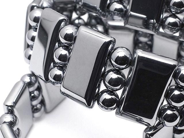 [Video] Terahertz 3-Hole Rectangle 22x11.5x6.5mm & Round 6mm Bracelet