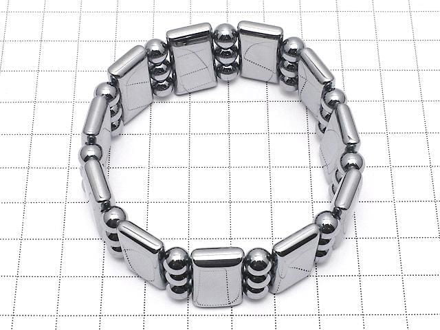 [Video] Terahertz 3-Hole Rectangle 22x11.5x6.5mm & Round 6mm Bracelet