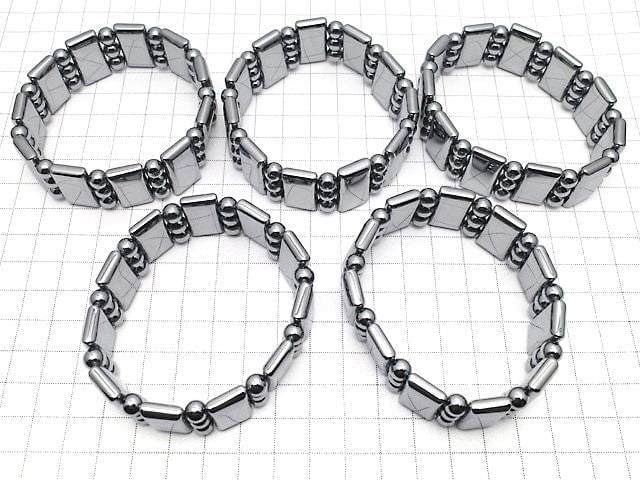 [Video] Terahertz 3-Hole Rectangle 22x11.5x6.5mm & Round 6mm Bracelet