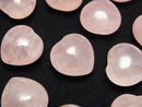 [Video] Rose Quartz AAA- Heart 16x16mm [Half Drilled Hole] 3pcs