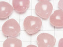 [Video] Rose Quartz AAA- Heart 16x16mm [Half Drilled Hole] 3pcs