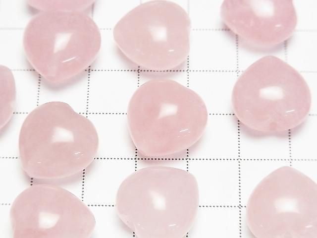[Video] Rose Quartz AAA- Heart 16x16mm [Drilled Hole] 3pcs