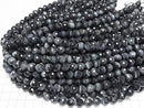 [Video] High Quality! Natural Color Blue Tiger's Eye AA++ 128 Faceted Round 10mm Half or 1strand Beads (approx. 15 inches/36 cm)