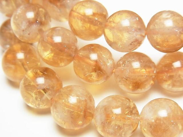 [Video] Phantom Citrine AA++ Round 10mm Bracelet