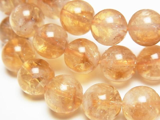 [Video] Phantom Citrine AA++ Round 10mm Bracelet