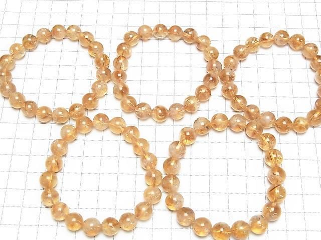 [Video] Phantom Citrine AA++ Round 10mm Bracelet