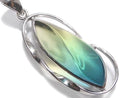 [Video][One of a kind] Blue Amber Pendant Silver925 NO.181
