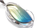 [Video][One of a kind] Blue Amber Pendant Silver925 NO.186
