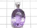 [Video][One of a kind] High Quality Amethyst AAA Faceted Pendant Silver925 NO.17