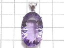 [Video][One of a kind] High Quality Amethyst AAA- Faceted Pendant Silver925 NO.19