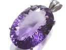 [Video][One of a kind] High Quality Amethyst AAA Faceted Pendant Silver925 NO.20