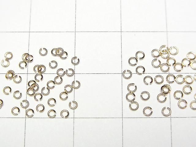 [K10 Yellow Gold]Jump Ring [0.4x1.8mm][0.4x2.0mm] 1pc