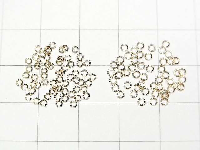 [K10 Yellow Gold]Jump Ring [0.4x1.8mm][0.4x2.0mm] 1pc
