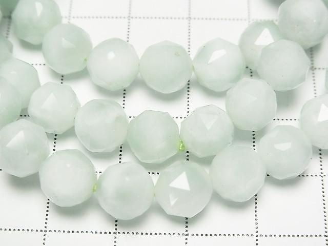 [Video] Green Angelite AAA-Star Faceted Round 8mm Bracelet