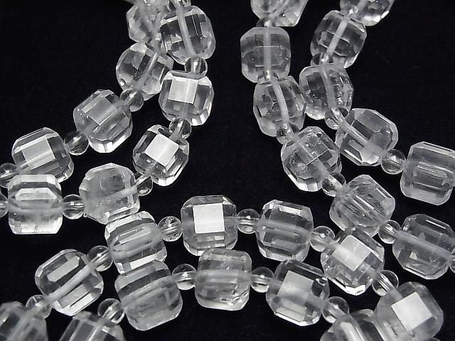 [Video] High Quality! Crystal AA++ Cube Shape 8mm & Round 4mm Bracelet