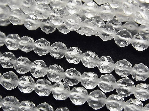 [Video] Crystal AA++ Star Faceted Round 5mm 1strand beads (approx. 15 inches/37 cm)