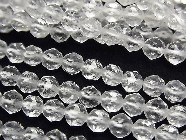[Video] Crystal AA++ Star Faceted Round 5mm 1strand beads (approx. 15 inches/37 cm)