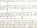 [Video] High Quality! White Chalcedony Cube Shape 5x5x5mm 1strand Beads (approx. 15 inches/36 cm)