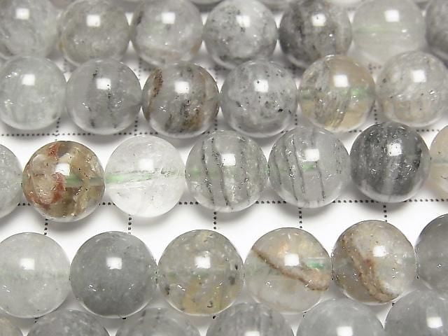 [Video] Garden Quartz AA+ Round 10mm half or 1strand beads (approx. 15 inches/36 cm)