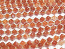 [Video] High Quality! Carnelian and Sardonyx Abacus Cut 8x8x8mm 1strand Beads (approx. 15 inches/36 cm)