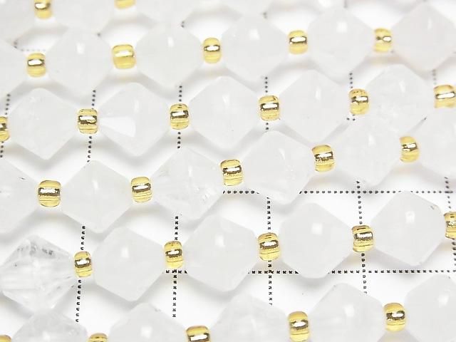 [Video] High Quality! Crystal AA+ Abacus Cut 8x8x8mm 1strand beads (approx. 15 inches/36 cm)