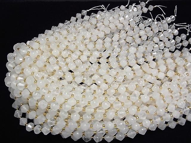 [Video] High Quality! Crystal AA+ Abacus Cut 8x8x8mm 1strand beads (approx. 15 inches/36 cm)