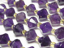 [Video] High Quality! Amethyst AA++ Abacus Cut 8x8x8mm 1strand Beads (approx. 15 inches/36 cm)