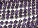 [Video] High Quality! Amethyst AA++ Abacus Cut 8x8x8mm 1strand Beads (approx. 15 inches/36 cm)