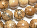 [Video] Picture Jasper Round 16mm half or 1strand beads (approx. 14 inches/34 cm)