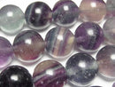 [Video] Multicolor Fluorite AA++ Round 15mm half or 1strand beads (approx. 14 inches/34 cm)
