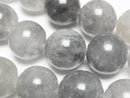 [Video] Gray Quartz AA Round 16mm Half or 1strand beads (approx. 15 inches/36 cm)