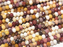 [Video]High Quality! Mookaite Faceted Button Rondelle 3x3x2mm 1strand beads (aprx.15inch/38cm)
