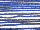 [Video]High Quality! Lapislazuli AA++ Faceted Button Rondelle 3x3x1.5mm 1strand beads (aprx.15inch/38cm)