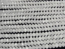 [Video] High Quality! White Jade Faceted Button Rondelle 8x8x5mm 1strand beads (approx. 15 inches/37 cm)