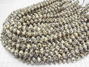 [Video] High Quality! Dalmatian Jasper Faceted Button Rondelle 10x10x6mm Half or 1 Strand Beads (approx. 15 inches/36 cm)