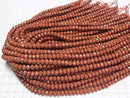 [Video] High Quality! Red Jasper Faceted Button Rondelle 6x6x4mm Half or 1strand Beads (approx. 15 inches/36 cm)