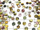 [Video] High Quality Multicolor Tourmaline AAA Loose Stone Round Faceted 3x3mm 20pcs