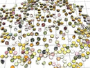 [Video] High Quality Multicolor Tourmaline AAA Loose Stone Round Faceted 3x3mm 20pcs