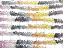 [Video] High Quality Multicolor Sapphire AAA-Drop Faceted Briolette 1strand beads (approx. 7 inches/18 cm)