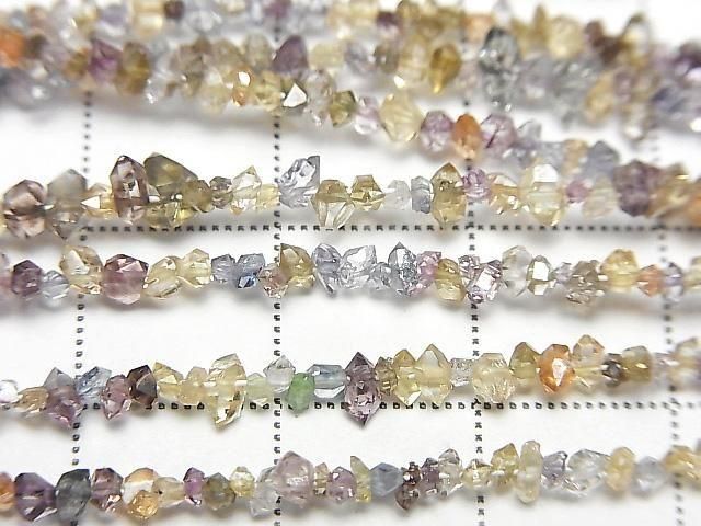 [Video] Pakistani Double Point Crystal Coated [Multicolor] No.3 Half or 1 Strand Beads (approx. 15 inches/36 cm)
