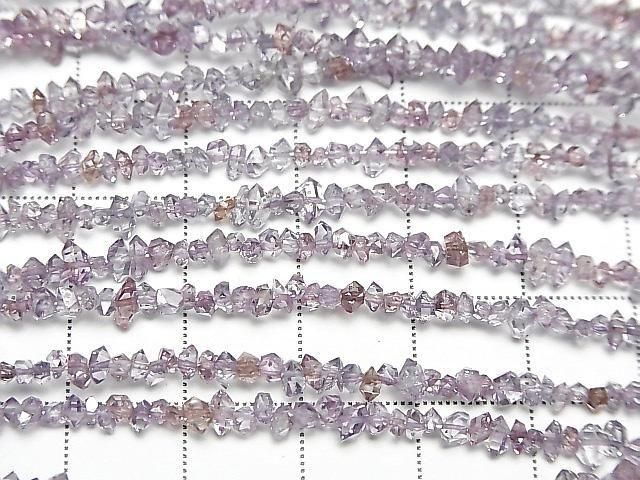 [Video] Pakistani Double Point Crystal Coated [Lilac] Half or 1 Strand Beads (approx. 15 inches/37 cm)