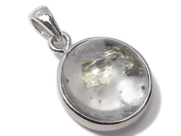 [Video][One of a kind] Pyrite in Quartz Pendant Silver925 NO.21