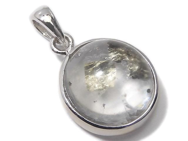 [Video][One of a kind] Pyrite in Quartz Pendant Silver925 NO.21