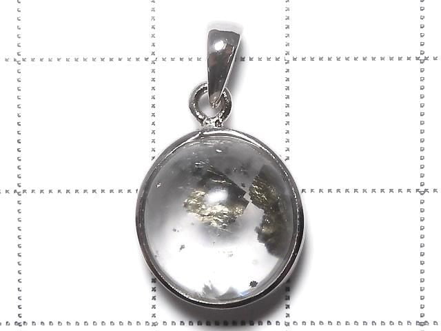 [Video][One of a kind] Pyrite in Quartz Pendant Silver925 NO.21