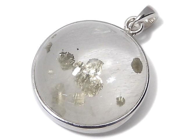 [Video][One of a kind] Pyrite in Quartz Pendant Silver925 NO.25
